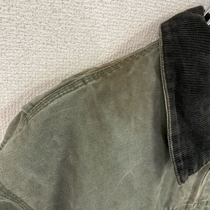 GRAVEL GEAR　グレイヴェルギア　フルジップダックジャケット　中綿入り　コーデュロイカラー　カーキ　Lサイズ　古着