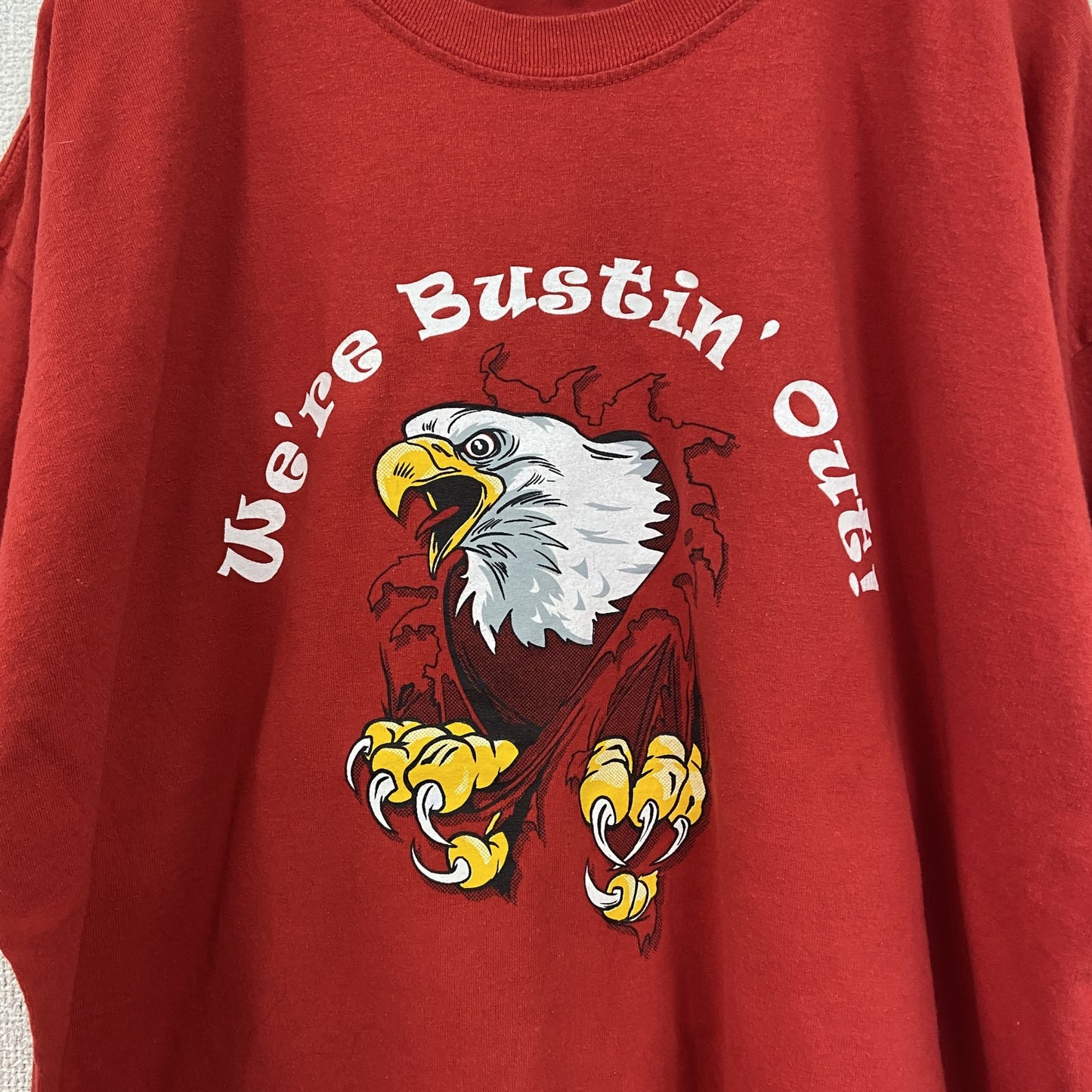 GILDAN　ギルダン　半袖プリントTシャツ　アニマルT　赤　レッド　XLサイズ