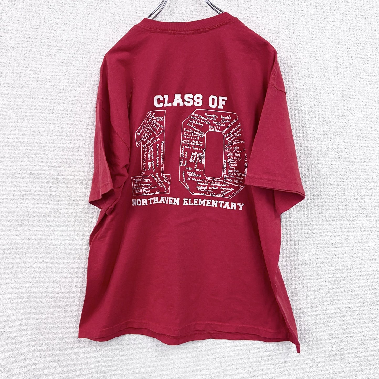 GILDAN　ギルダン　半袖プリントTシャツ　アニマルT　赤　レッド　XLサイズ