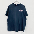 GILDAN　ギルダン　半袖プリントTシャツ　Pink Heals　両面プリント 紺　ネイビー　XLサイズ カットソー メンズ コットン 古着