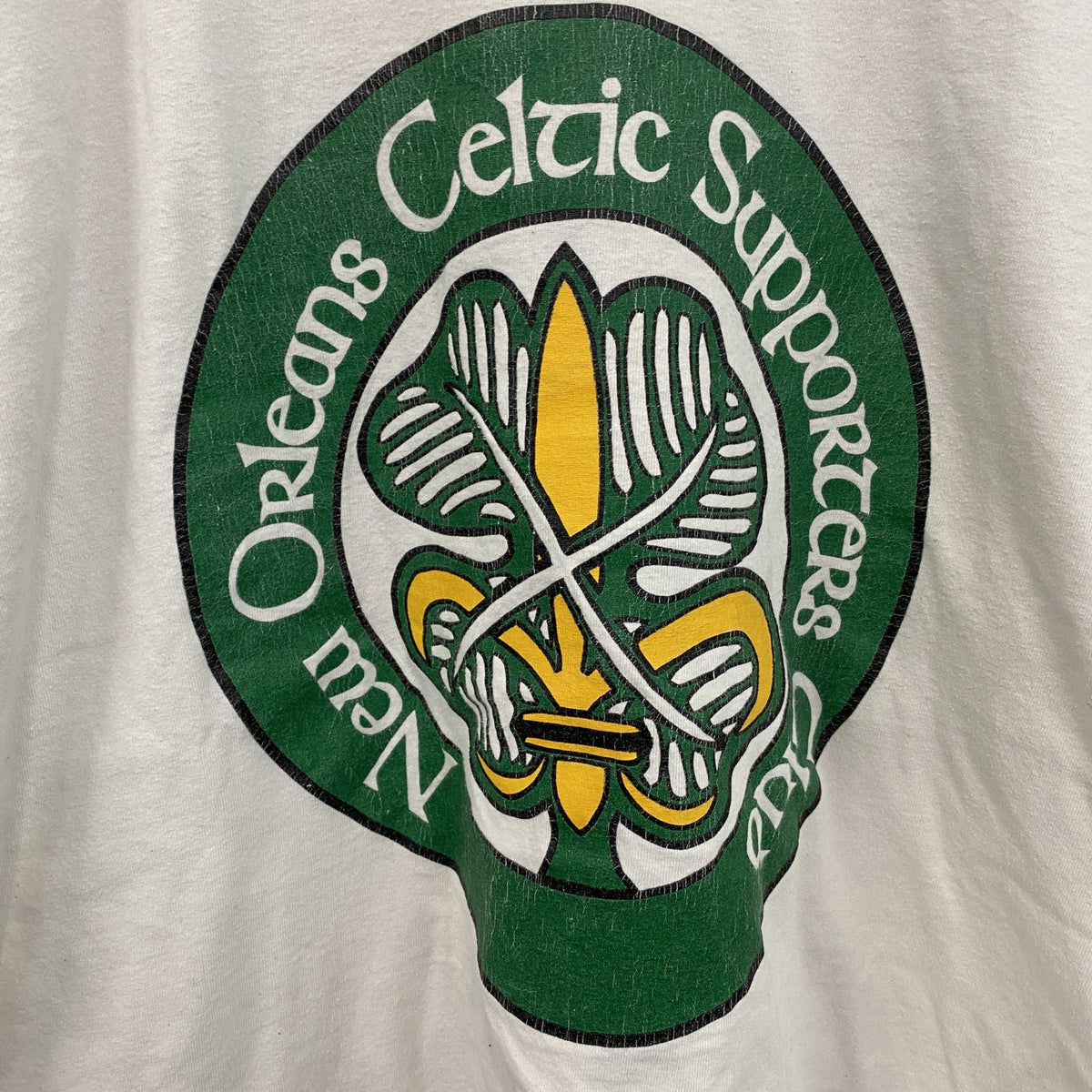 GILDAN　ギルダン　半袖プリントTシャツ　ワニ　サッカー　白　ホワイト　XLサイズ　古着