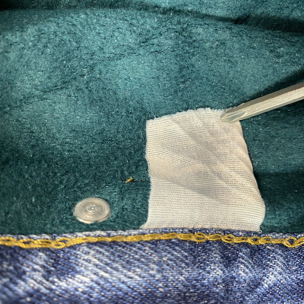 ～00s　L.L.Bean　エルエルビーン　デニムパンツ/ジーンズ　ジップフライ　革パッチ　フリースライナー　インディゴ　古着