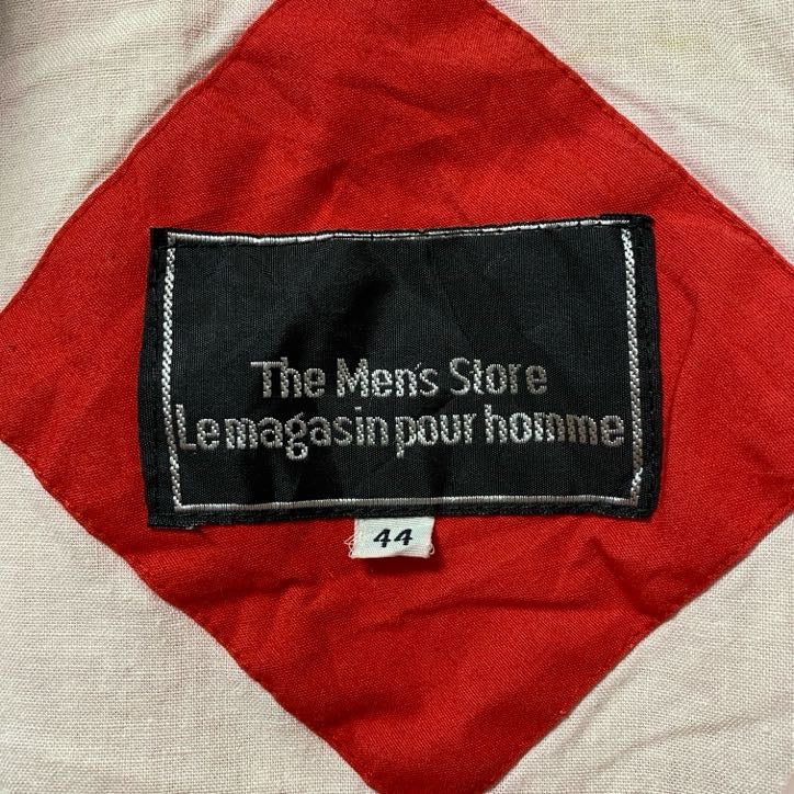 The Men's Store　長袖ハイネックブルゾン　厚手ジャケット　フード収納　赤　レッド　秋冬服　古着