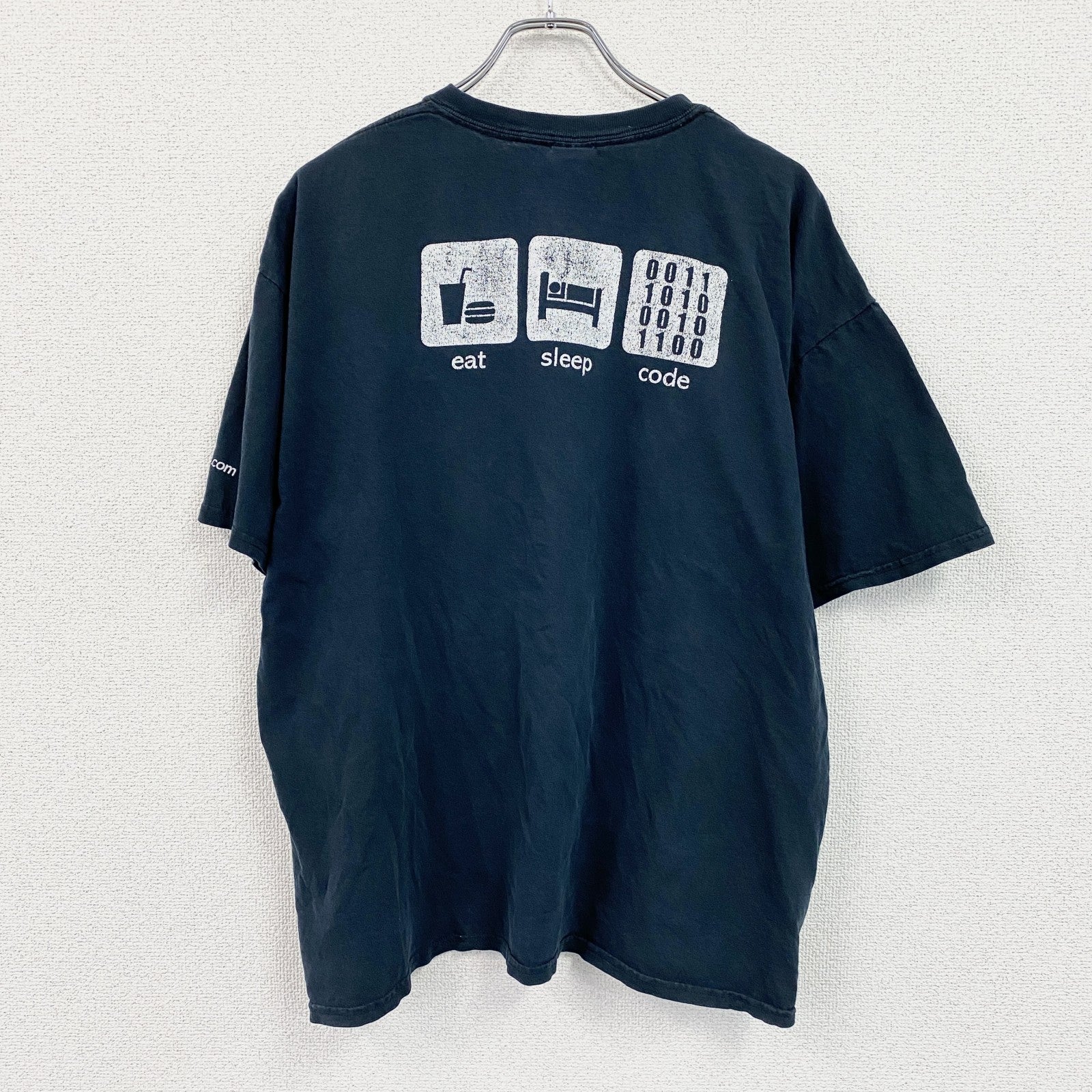 GILDAN　ギルダン　Devexpress　半袖プリントTシャツ　パロディT　企業ロゴ　両面プリント　黒　ブラック　XLサイズ　古着