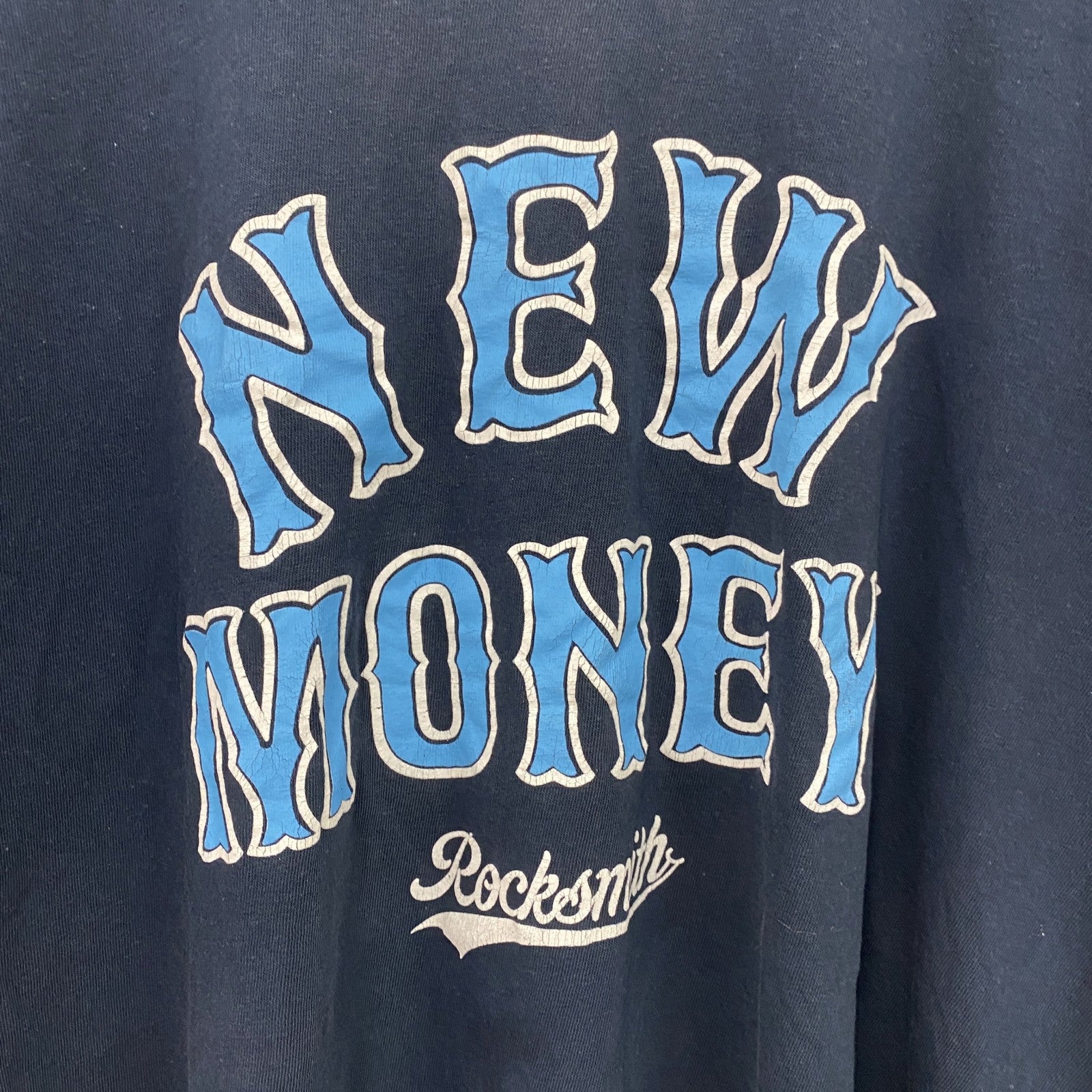 ROCK SMITH　ロックスミス　半袖プリントTシャツ　ゲームT　黒　ブラック　XLサイズ　古着