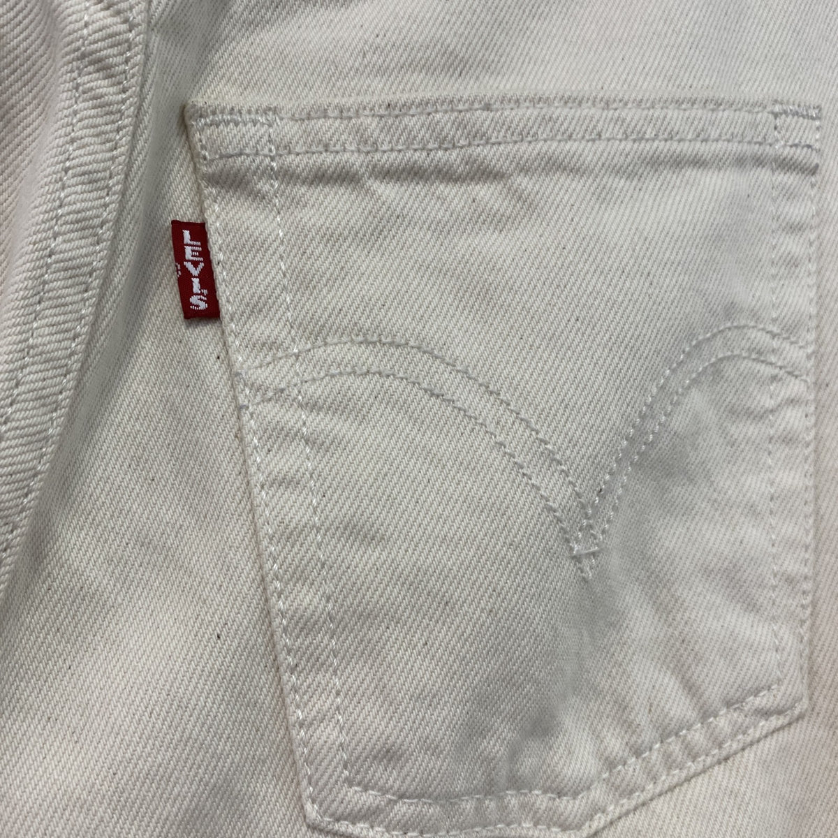 Levi's　リーバイス　RIBCAGE　ワイドパンツ　ジップフライ　白　ホワイト　26サイズ　古着