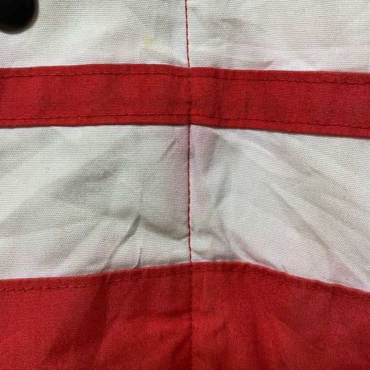 The Men's Store　長袖ハイネックブルゾン　厚手ジャケット　フード収納　赤　レッド　秋冬服　古着