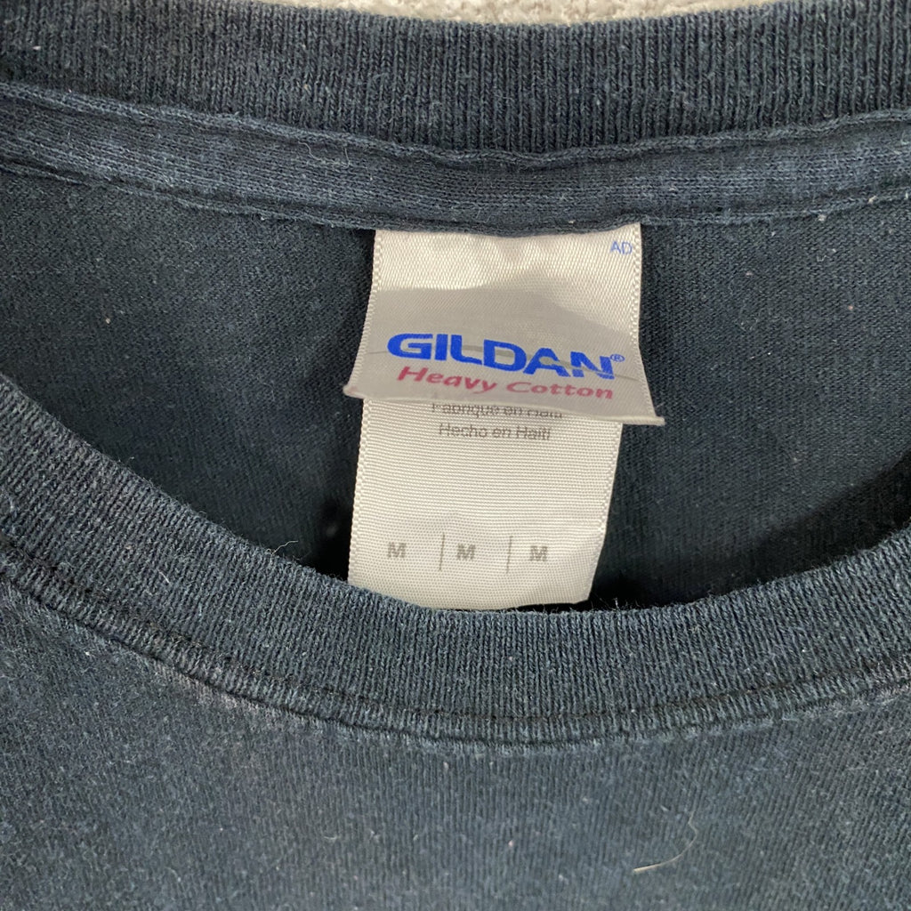 GILDAN　ギルダン　Cheesecake Factory　チーズケーキファクトリ―　半袖プリントTシャツ　黒　ブラック　Mサイズ　古着