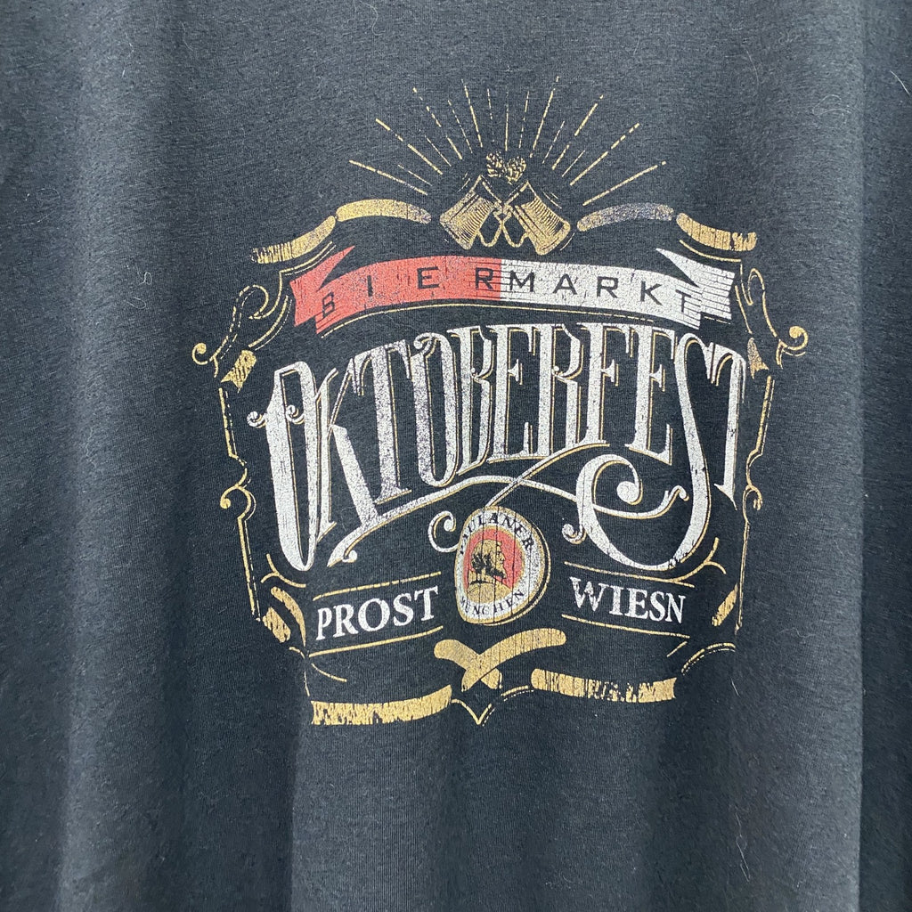 OKTOBERFEST　半袖プリントTシャツ　黒　ブラック　古着