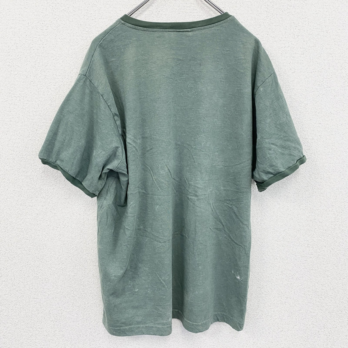 半袖プリントTシャツ　ORANGE COUNTY　緑　グリーン　2XLサイズ　古着