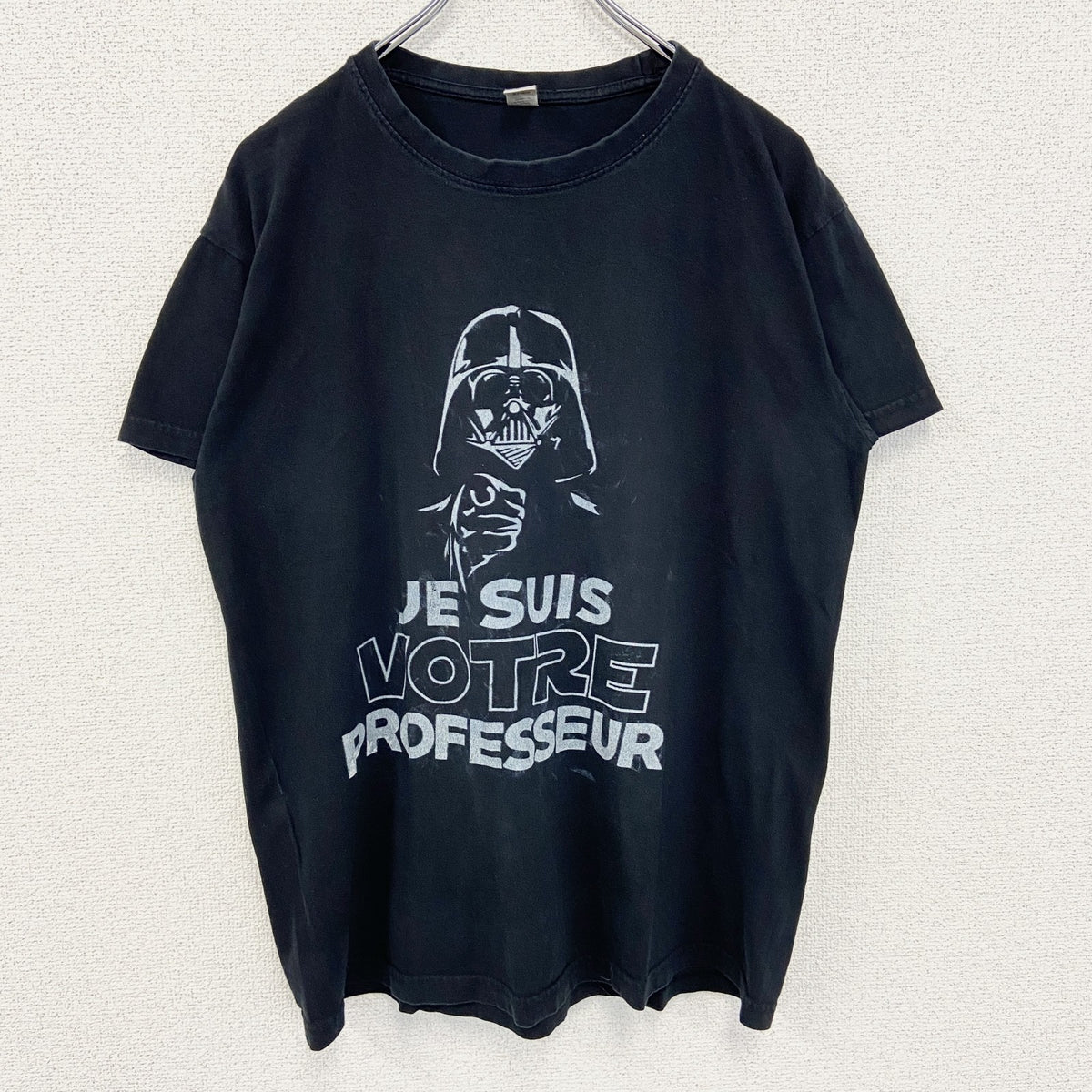 SOL'S　半袖プリントTシャツ　クルーネック　STARSWARS　ダースベーダー　カジュアル　黒　ブラック　Mサイズ　古着