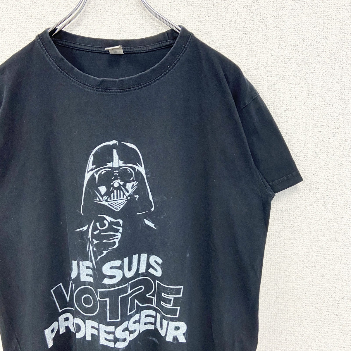SOL'S　半袖プリントTシャツ　クルーネック　STARSWARS　ダースベーダー　カジュアル　黒　ブラック　Mサイズ　古着