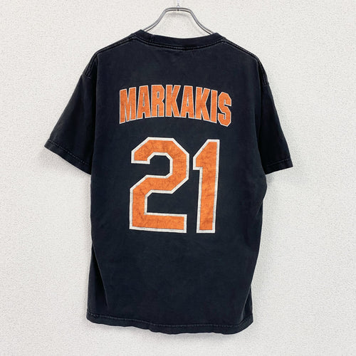 00s　ALSTYLE　MLB　ボルチモアオリオールズ　半袖プリントTシャツ　ヴィンテージ　黒　ブラック　Lサイズ　古着
