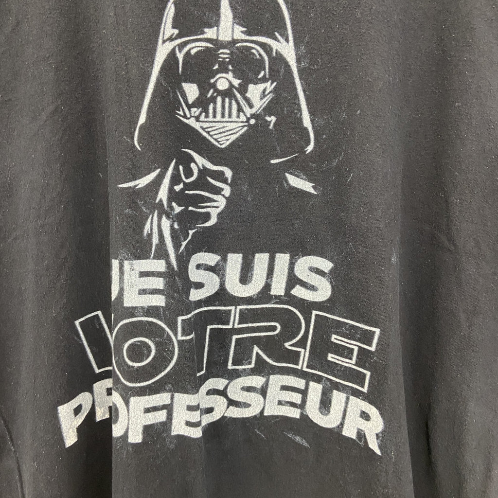 SOL'S　半袖プリントTシャツ　クルーネック　STARSWARS　ダースベーダー　カジュアル　黒　ブラック　Mサイズ　古着
