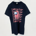 CANVAS　半袖キャラクタープリントTシャツ　Impostor　アモアス　クルーネック　ゲーム　黒　ブラック　Sサイズ　古着