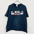 GILDAN　ギルダン　半袖プリントTシャツ　ジムT　BIG MITCH　筋肉　マッスル　黒　ブラック　XLサイズ　古着