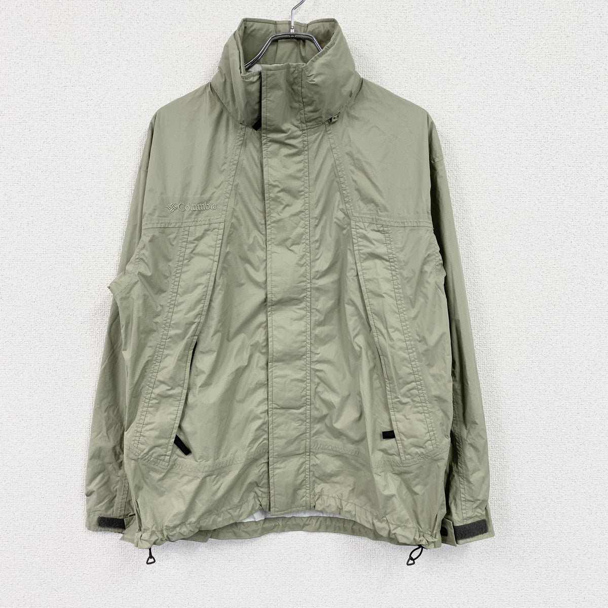 00s　Columbia　コロンビア　ナイロンジャケット　アクティブ　カーキ　Sサイズ　