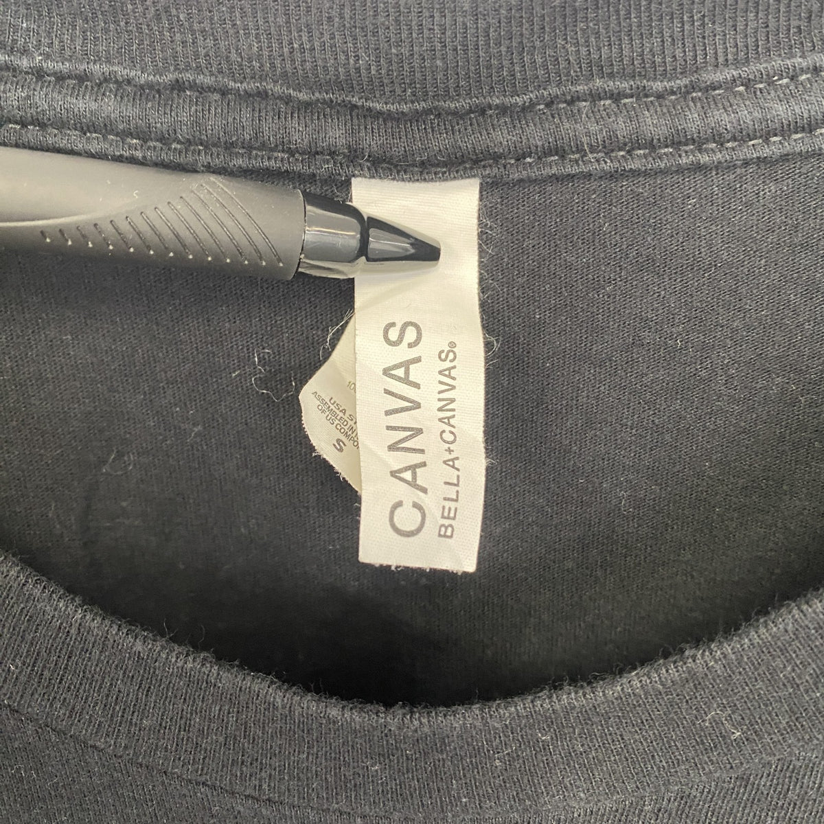 CANVAS　半袖キャラクタープリントTシャツ　Impostor　アモアス　クルーネック　ゲーム　黒　ブラック　Sサイズ　古着