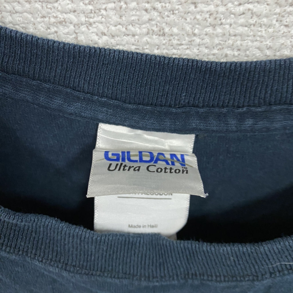 GILDAN　ギルダン　半袖プリントTシャツ　ジムT　BIG MITCH　筋肉　マッスル　黒　ブラック　XLサイズ　古着
