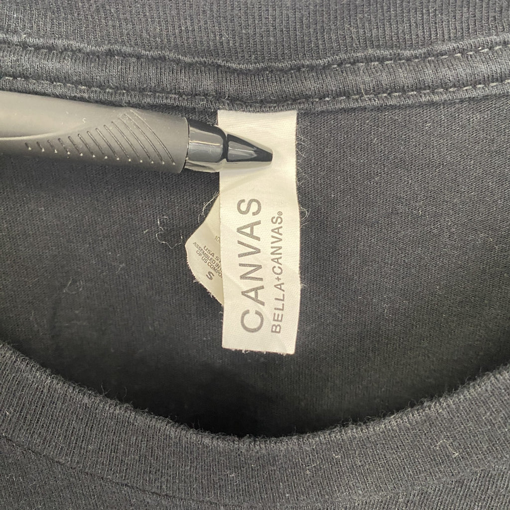 CANVAS　半袖キャラクタープリントTシャツ　Impostor　アモアス　クルーネック　ゲーム　黒　ブラック　Sサイズ　古着