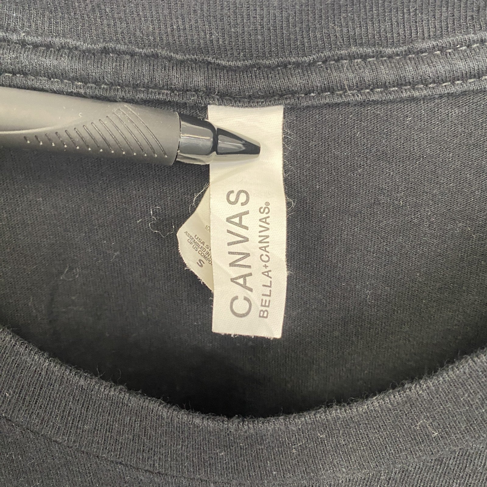 CANVAS　半袖キャラクタープリントTシャツ　Impostor　アモアス　クルーネック　ゲーム　黒　ブラック　Sサイズ　古着