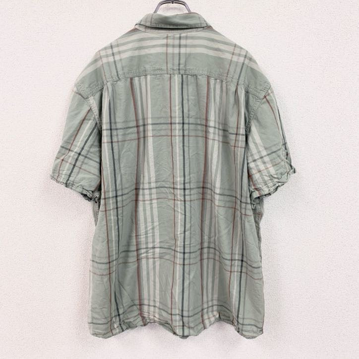 Carhartt　カーハート　半袖ボタンダウンシャツ　ダブルポケット　チェック柄　緑　グリーン　2XLサイズ