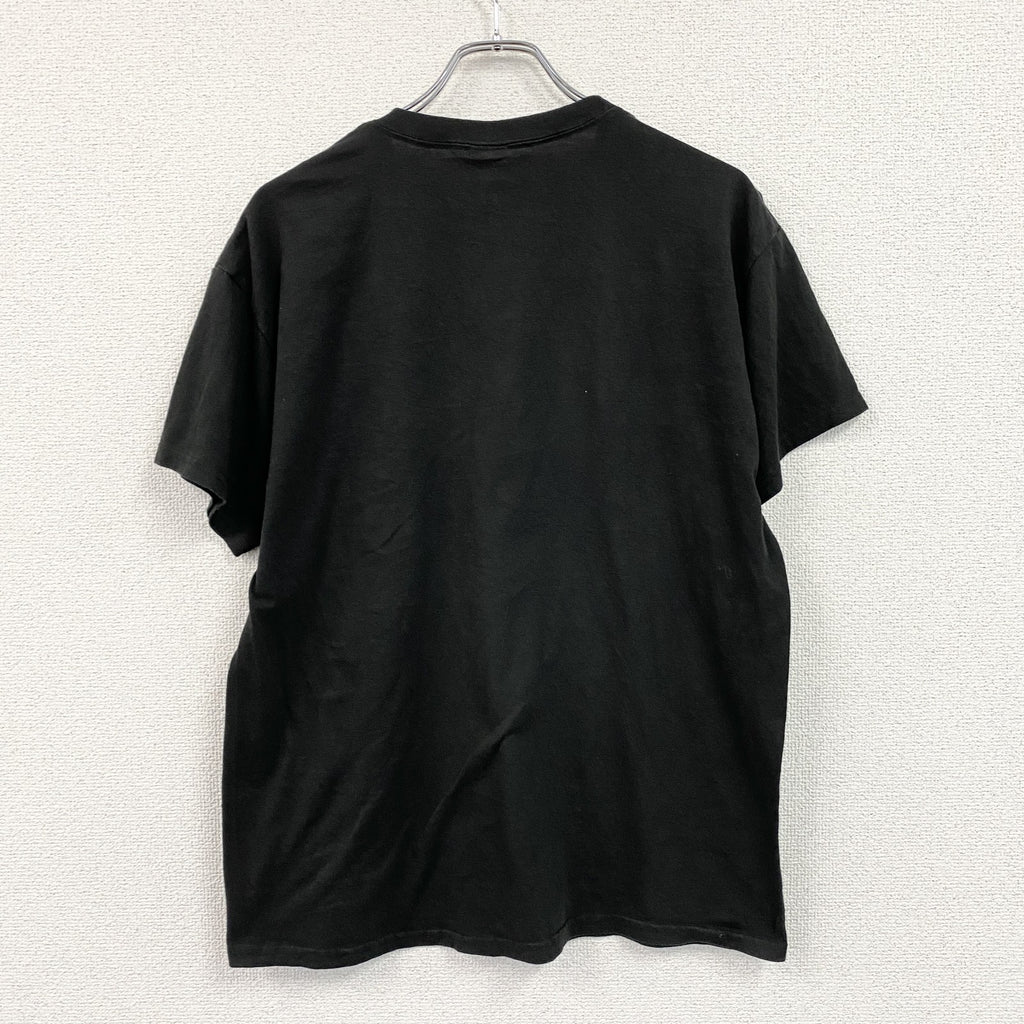 Hanes　ヘインズ　半袖プリントTシャツ　SECTOR X　ゲームリモコン　ゲーム　クルーネック　黒　ブラック　Lサイズ　古着
