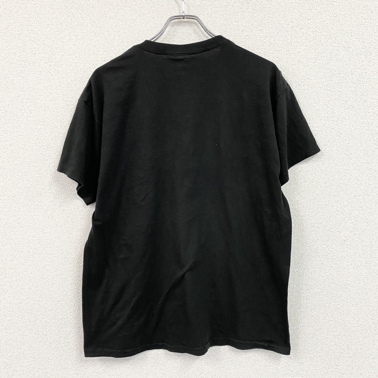 Hanes　ヘインズ　半袖プリントTシャツ　SECTOR X　ゲームリモコン　ゲーム　クルーネック　黒　ブラック　Lサイズ　古着