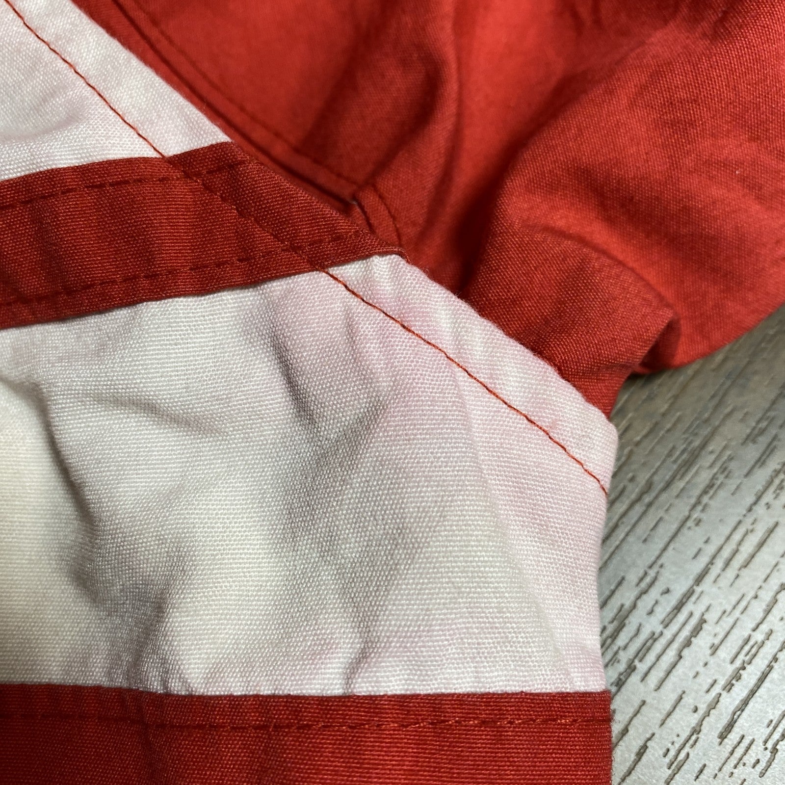 The Men's Store　長袖ハイネックブルゾン　厚手ジャケット　フード収納　赤　レッド　秋冬服　古着