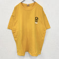 GILDAN ギルダン　半袖プリントTシャツ　ビッグT　MIZZZOU.　クルーネック　黄色　イエロー　XLサイズ　古着