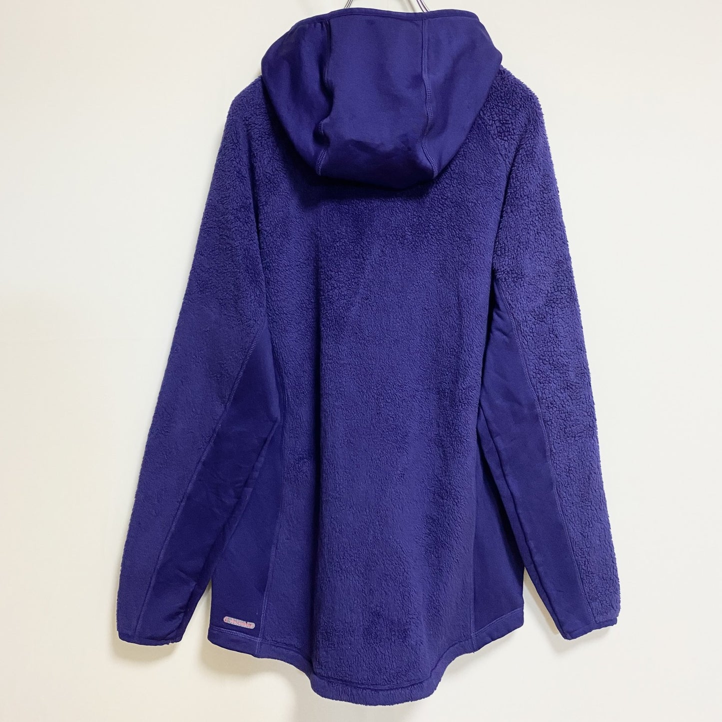 古着 used　C9　Champion　チャンピオン　長袖ポイントプリントフリースジャケット　青　ビックシルエット　XLサイズ