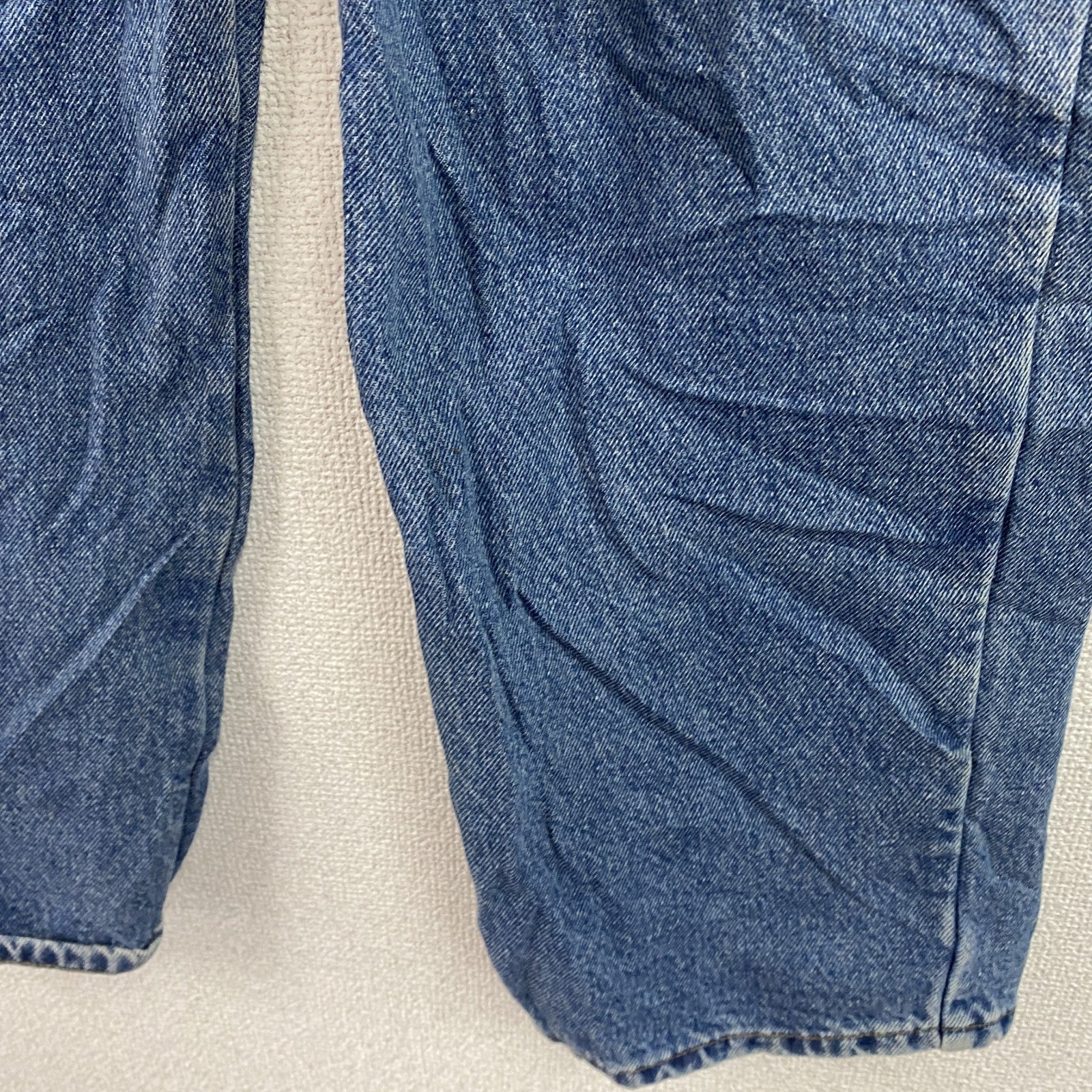 L.L.Bean　エルエルビーン　デニムパンツ/ジーンズ　ジップフライ　革パッチ　インディゴ　古着