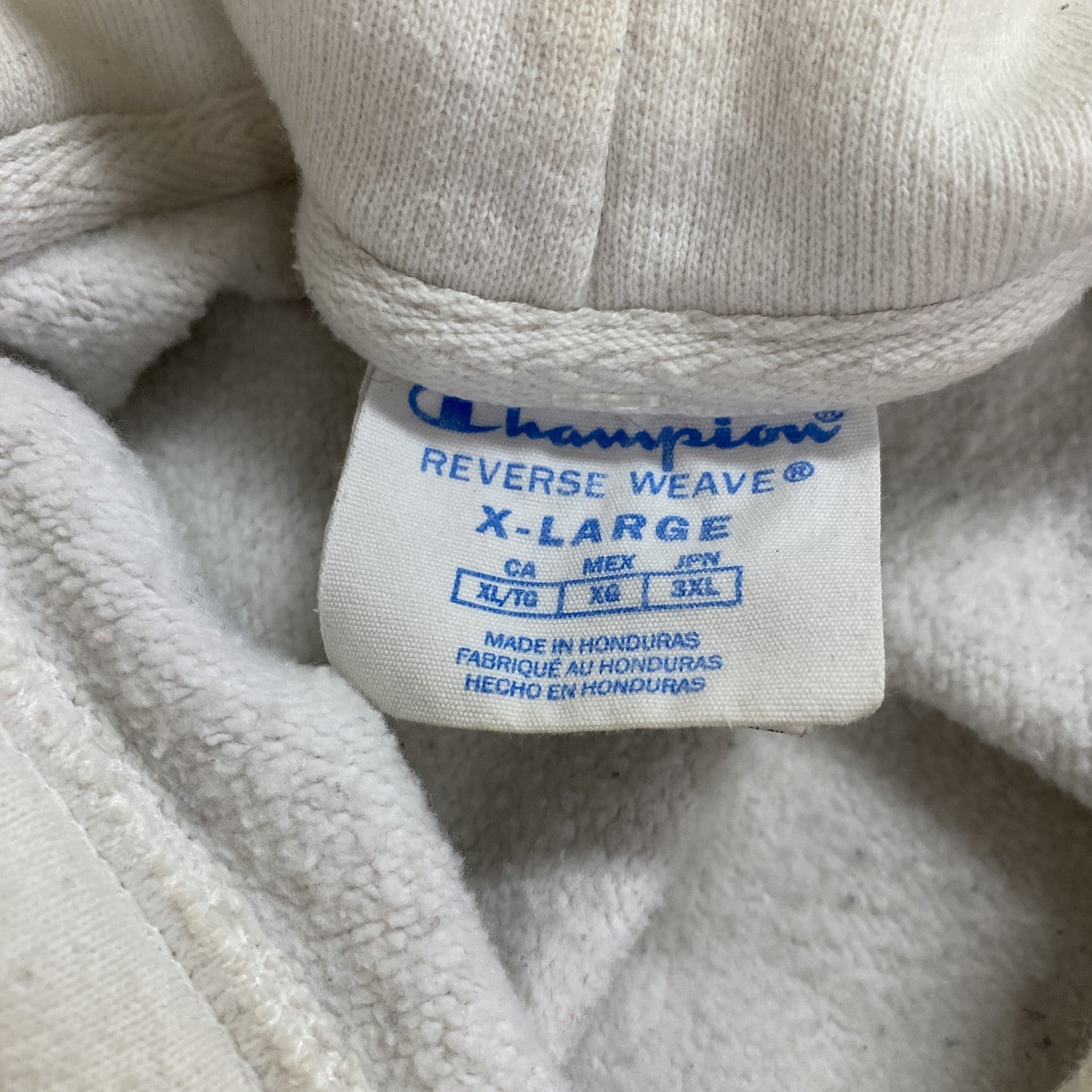 Champion　チャンピオン　リバースウィーブ　スウェットパーカー/フーディー　ヘビーウエイト　現行　白　ホワイト　XLサイズ　古着