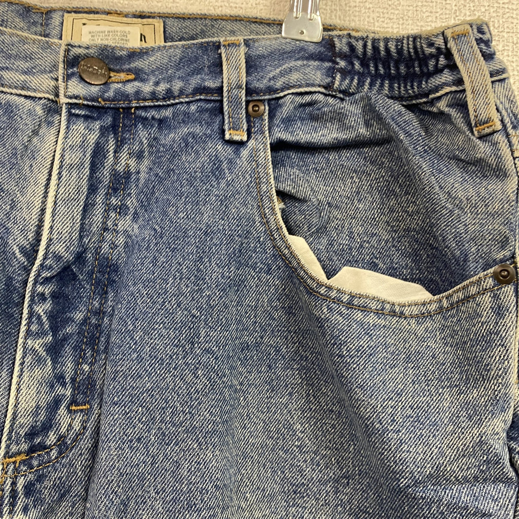 L.L.Bean　エルエルビーン　デニムパンツ/ジーンズ　ジップフライ　革パッチ　インディゴ　古着