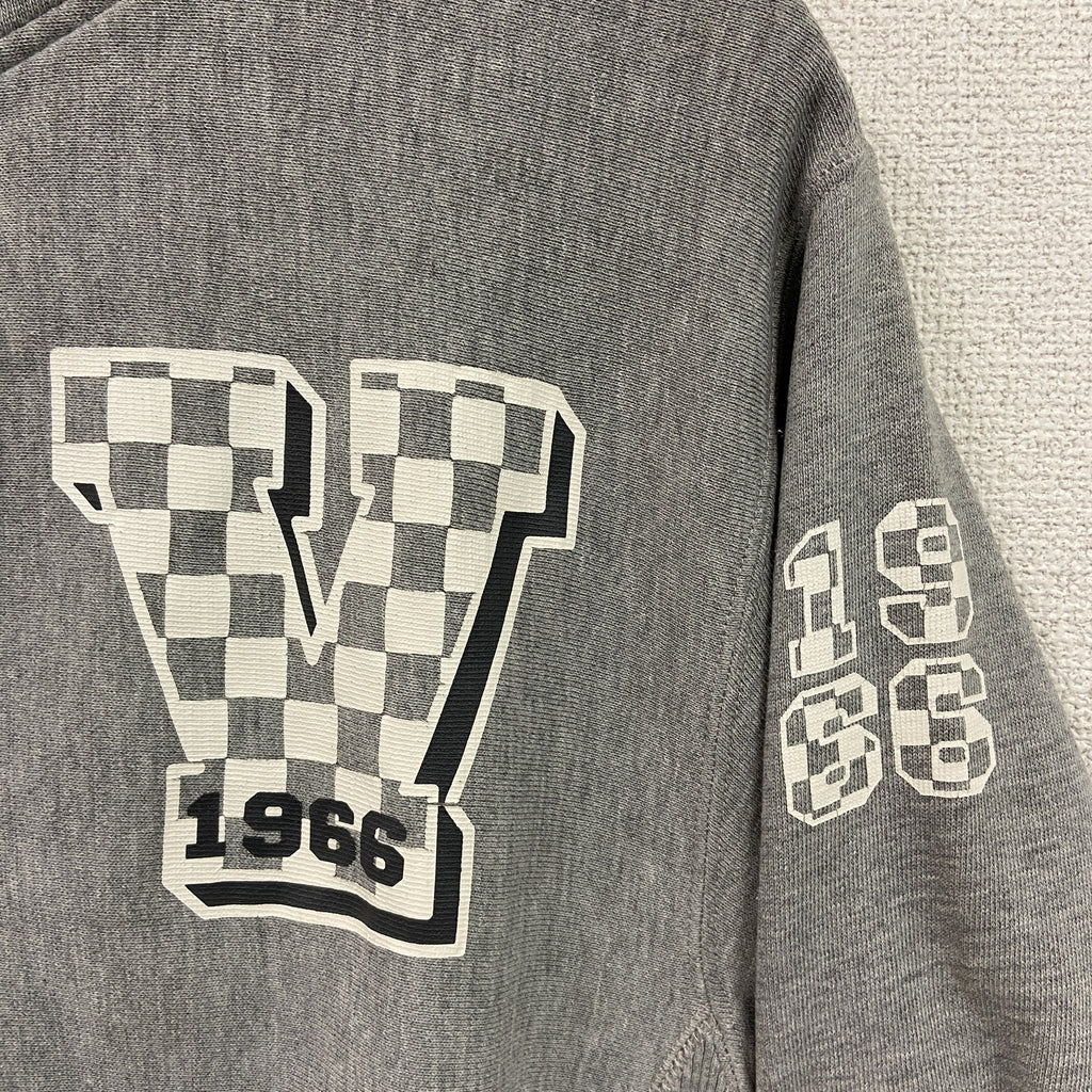 VANS バンズ　フルジップスウェットパーカー/フーディー　灰色　グレー　Mサイズ　古着