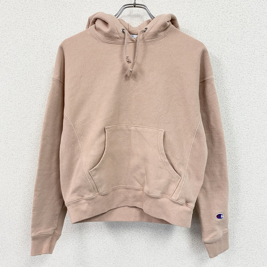 Champion　チャンピオン　リバースウィーブ　スウェットパーカー/フーディー　目無し　ヘビーウエイト　現行　ピンク　Sサイズ　古着