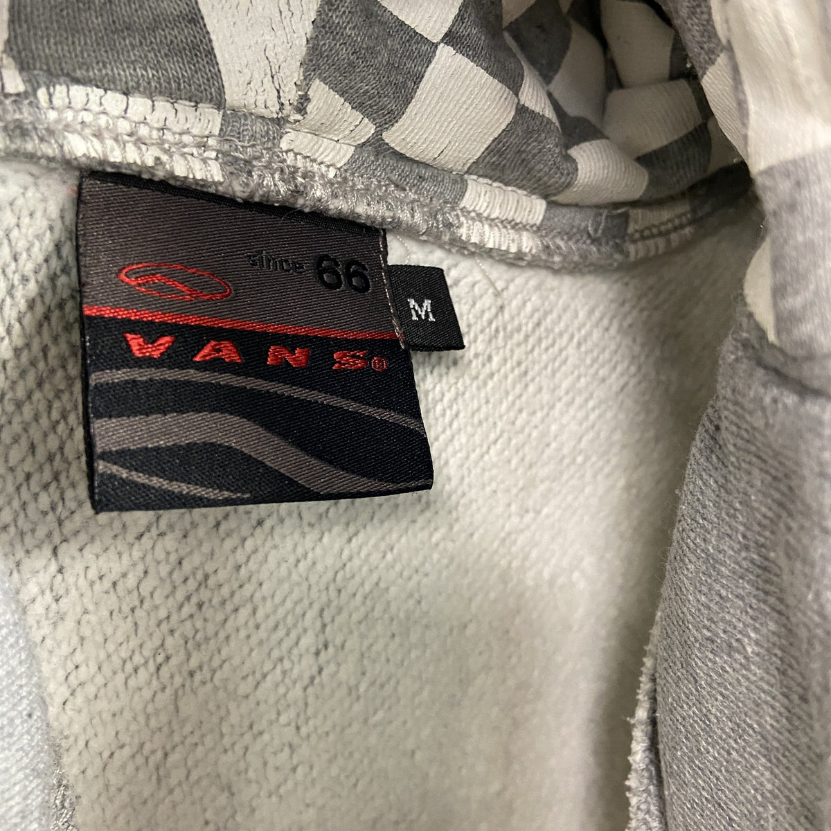 VANS バンズ　フルジップスウェットパーカー/フーディー　灰色　グレー　Mサイズ　古着