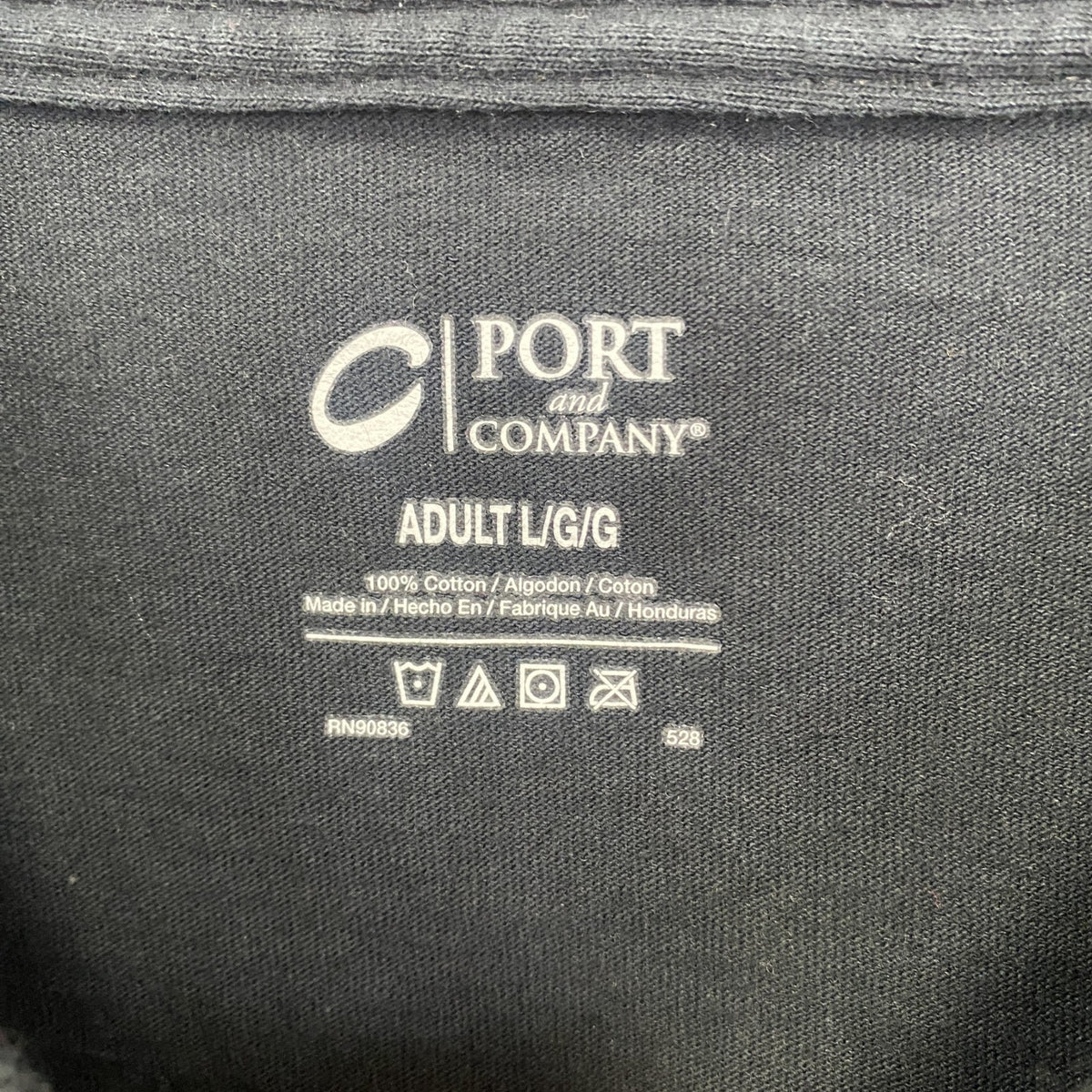 PORT&COMPANY　半袖プリントTシャツ　Mad‘s Last Nerve　クルーネック　黒　ブラック　Lサイズ　古着