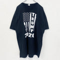 JERZEES　半袖プリントTシャツ　ドナルド・トランプ　TRUMP　2020　クルーネック　黒　ブラック　XLサイズ　古着