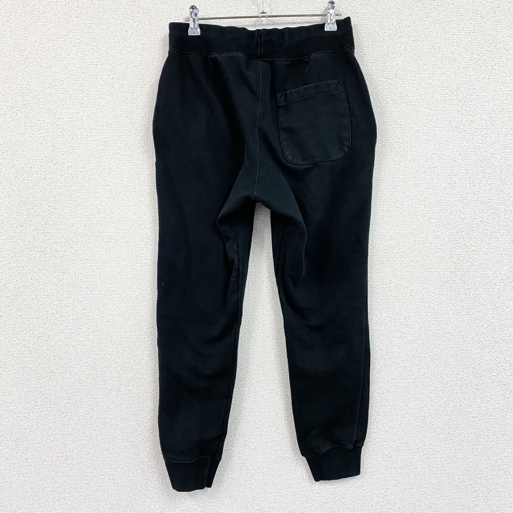 Champion　チャンピオン　リバースウィーブ　スウェットパンツ　ヘビーウエイト　デカロゴ　現行　黒　ブラック　Mサイズ　古着