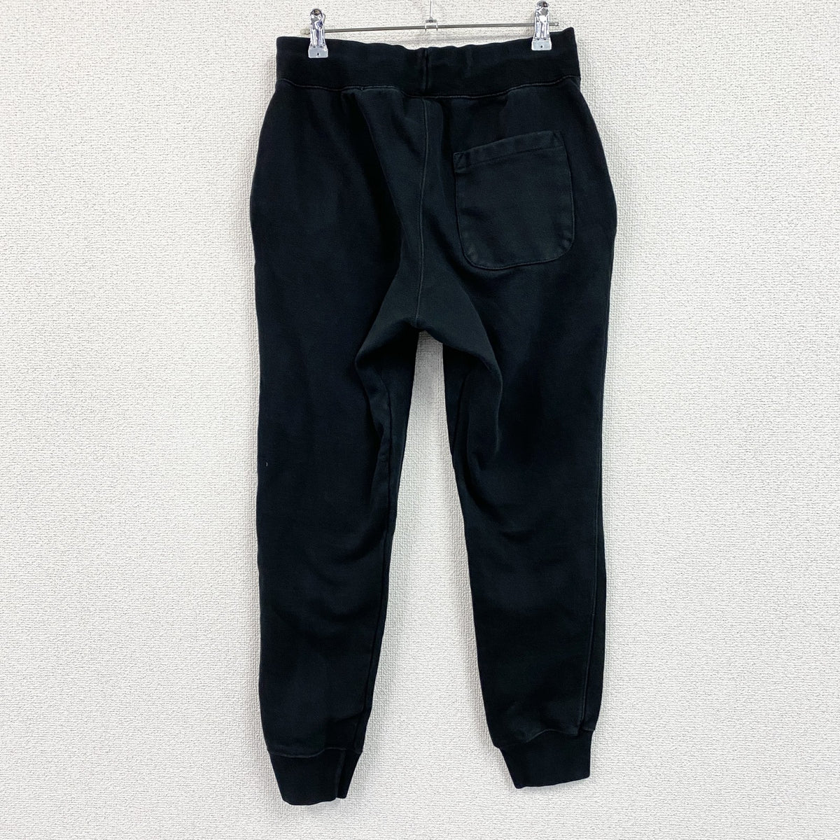 Champion　チャンピオン　リバースウィーブ　スウェットパンツ　ヘビーウエイト　デカロゴ　現行　黒　ブラック　Mサイズ　古着