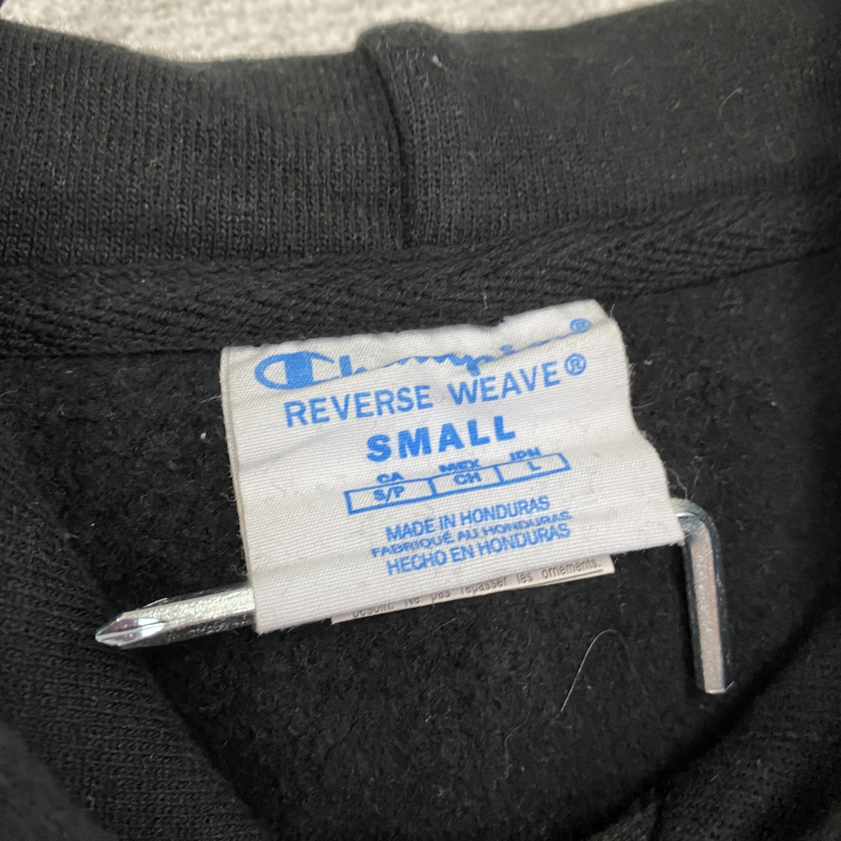 Champion　チャンピオン　リバースウィーブ　スウェットパーカー/フーディー　黒　ブラック　Sサイズ トレーナー スウェットトップス フード付き 古着