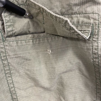 Carhartt　カーハート　半袖ワークシャツ　ボタンダウンシャツ　スリーブポケット　カーキ　XLサイズ