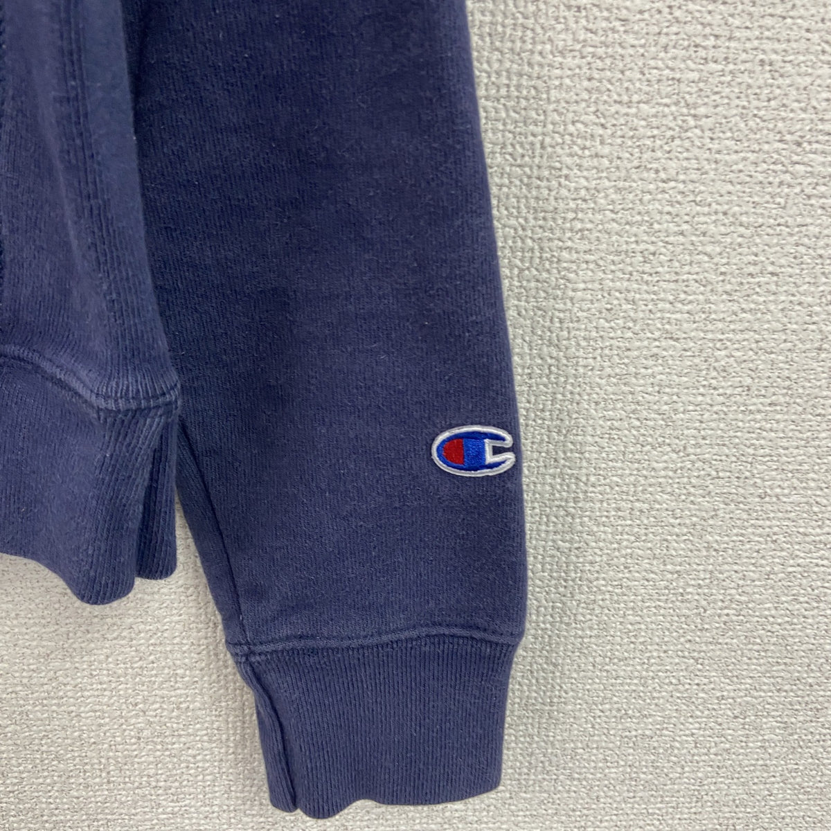 Champion　チャンピオン　リバースウィーブ　スウェット/トレーナー　フェード　ヘビーウエイト　現行　紺　ネイビー　Sサイズ　古着