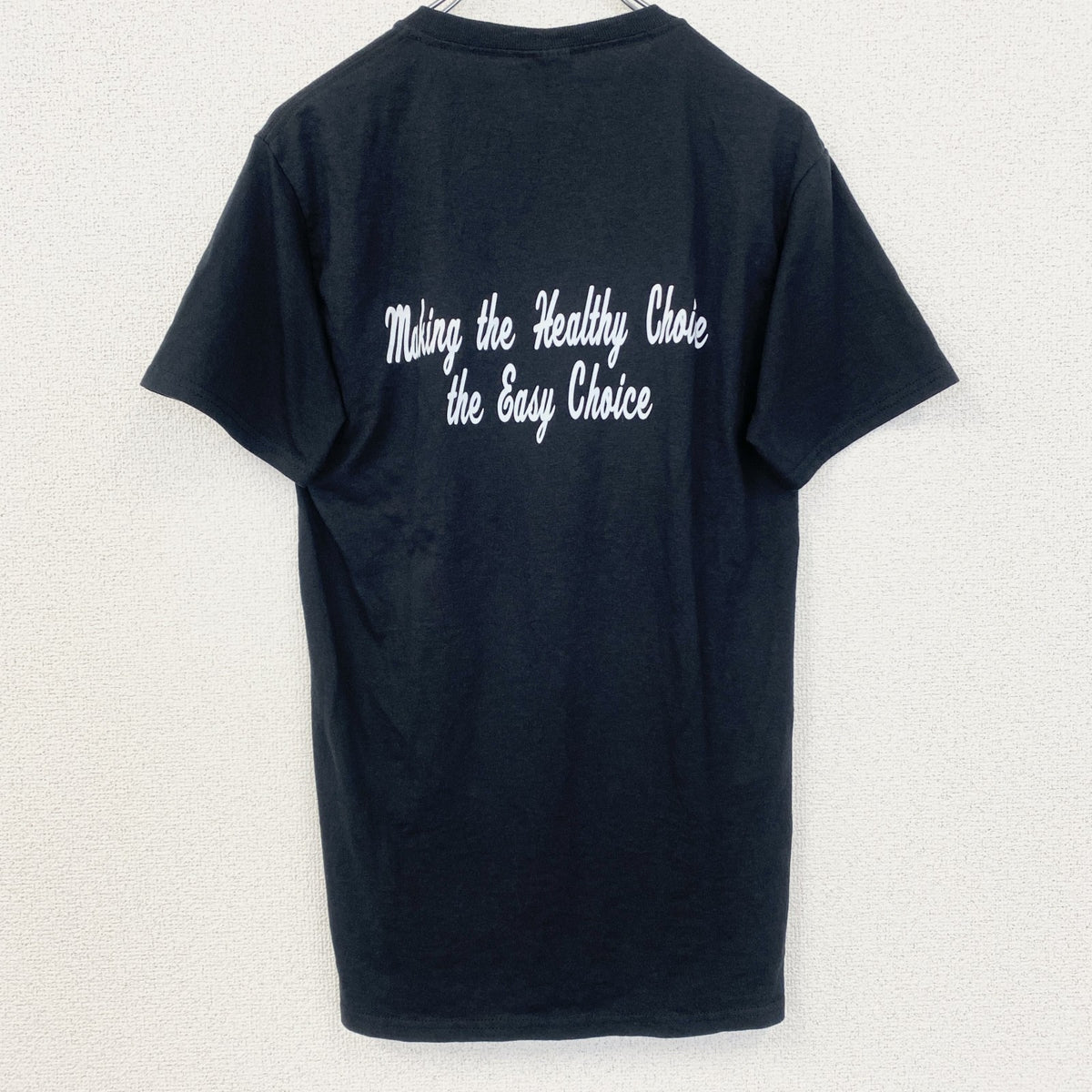 JERZEES　ジャージーズ　半袖プリントロゴTシャツ　レトロデザイン　クルーネック　黒　ブラック　Sサイズ　古着