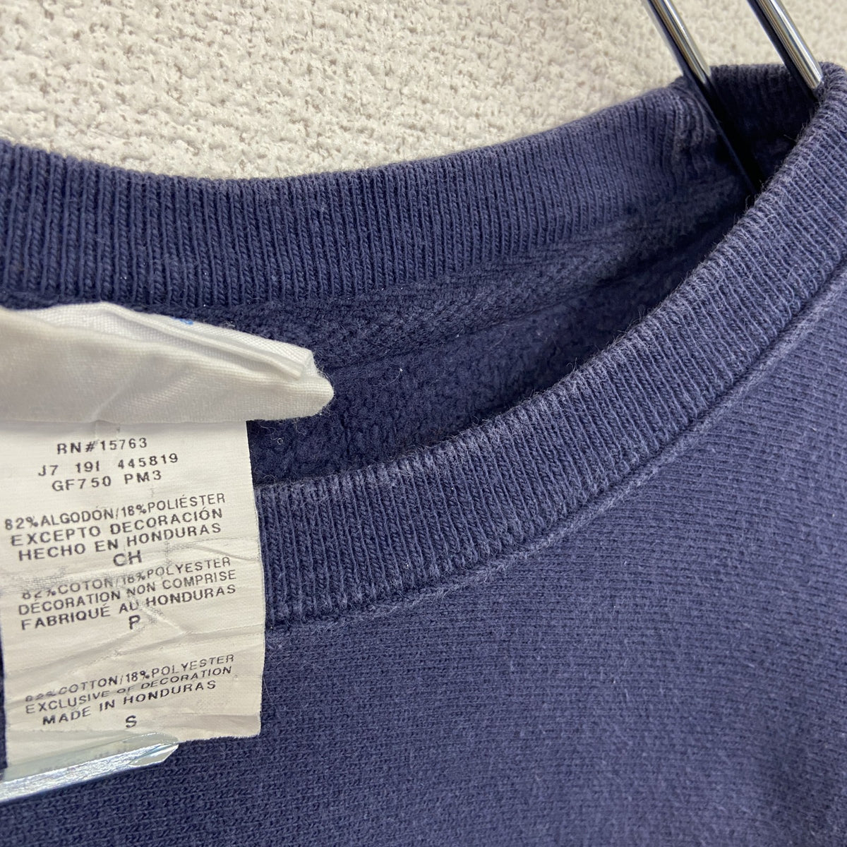 Champion　チャンピオン　リバースウィーブ　スウェット/トレーナー　フェード　ヘビーウエイト　現行　紺　ネイビー　Sサイズ　古着
