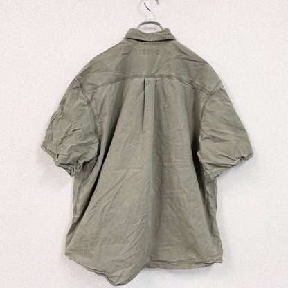 Carhartt　カーハート　半袖ワークシャツ　ボタンダウンシャツ　スリーブポケット　カーキ　XLサイズ