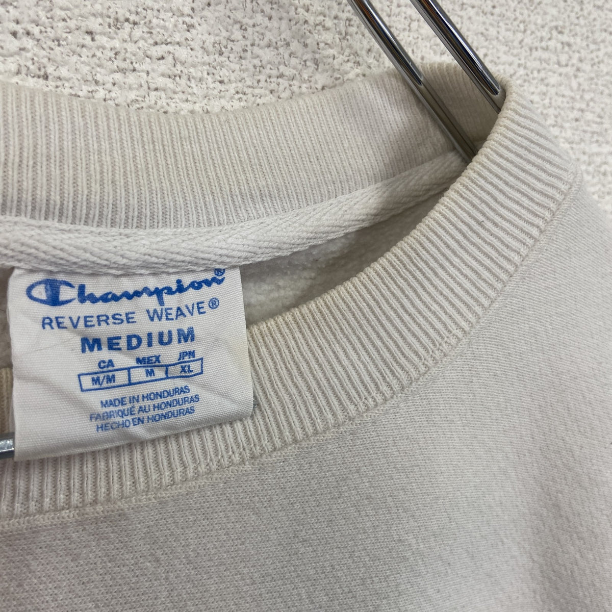 Champion　チャンピオン　リバースウィーブ　スウェット/トレーナー　白　ホワイト　Mサイズ　古着