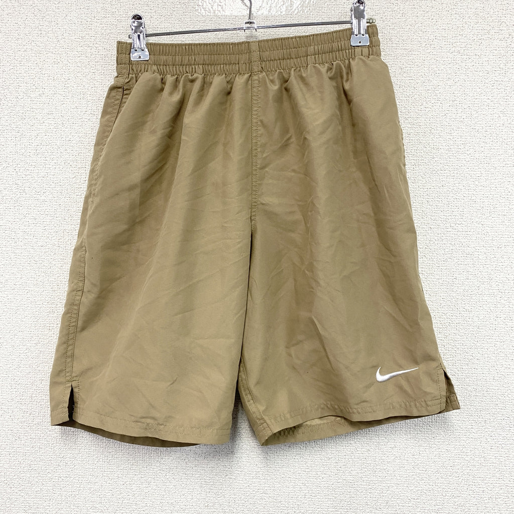 NIKE　ナイキ　ハーフパンツ/ショートパンツ　スウッシュ　ベージュ　Sサイズ　古着