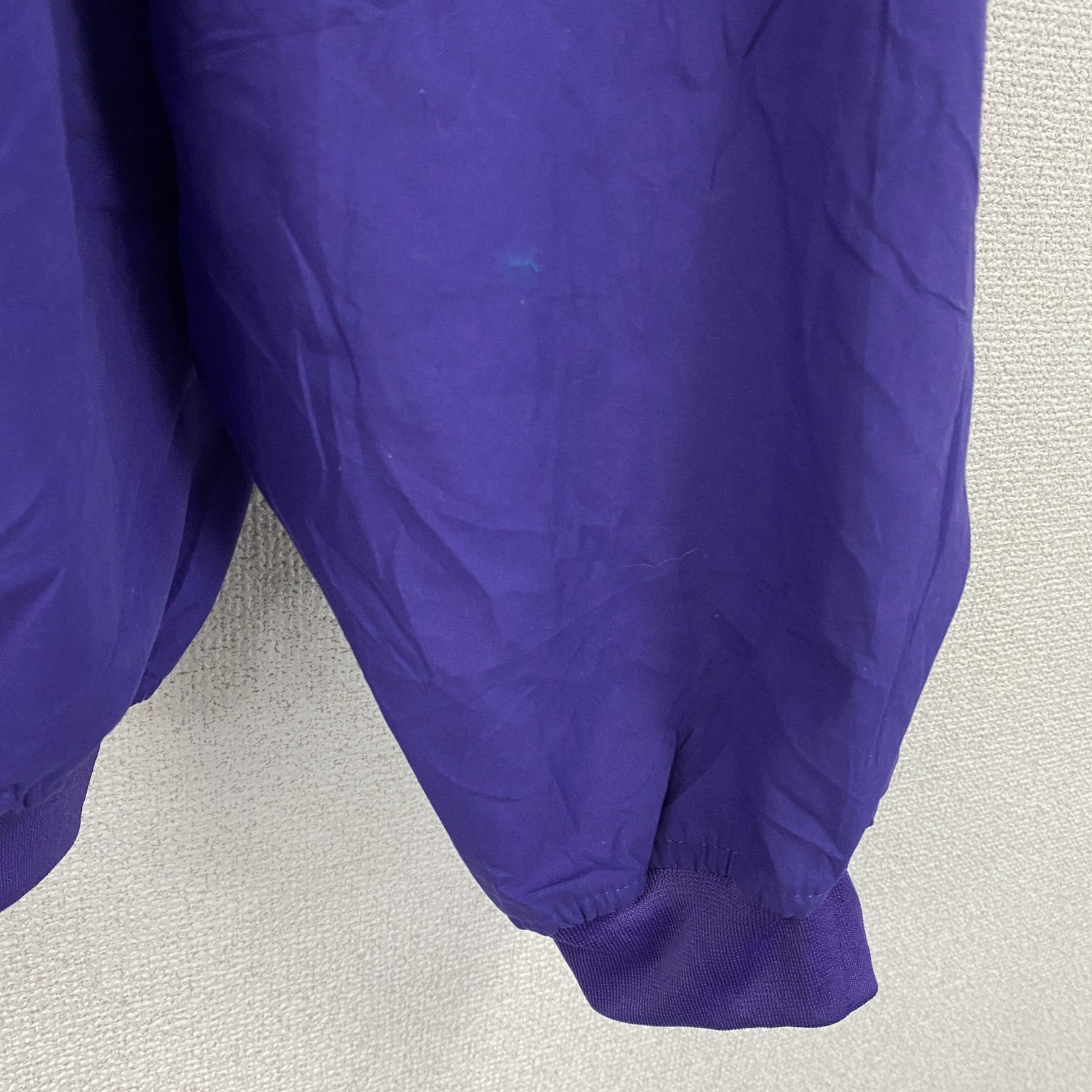 Badger sport　プルオーバージャケット　Vネック　デカロゴ　紫　パープル　3XLサイズ　古着